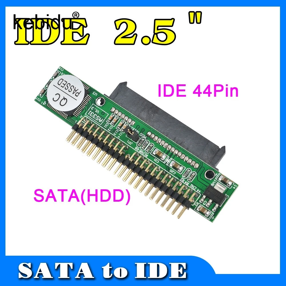 Sata To IDE 2.5 Sata Female To 2.5 inch IDE Male 40 Pin Port 1.5Gbs Support ATA 133 100 HDD CD DVD Serial Adapter Converter