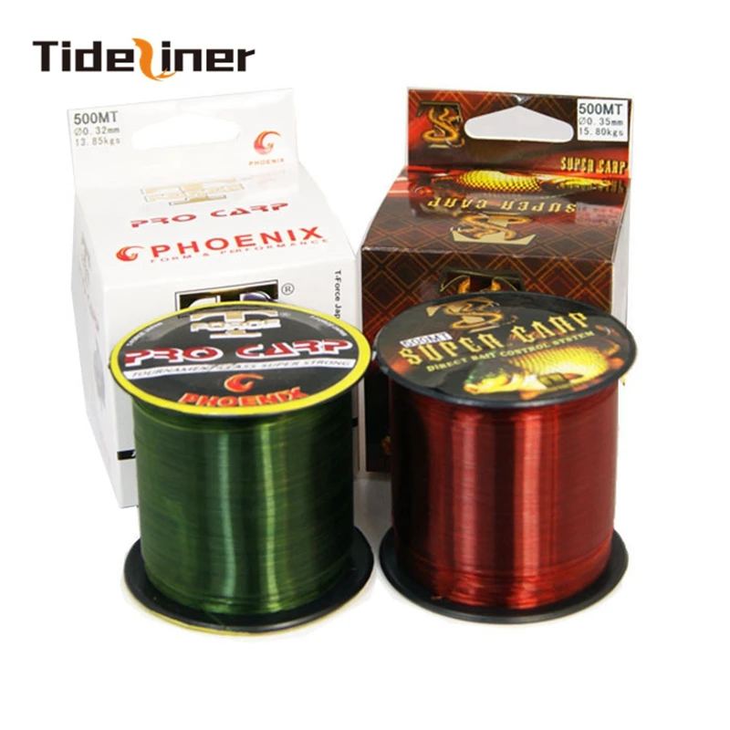 Tideliner 500m Super Strong Carp Feeder nylon fishing line highest abrasion resistense suppleness Polyethylene Fishing Lines