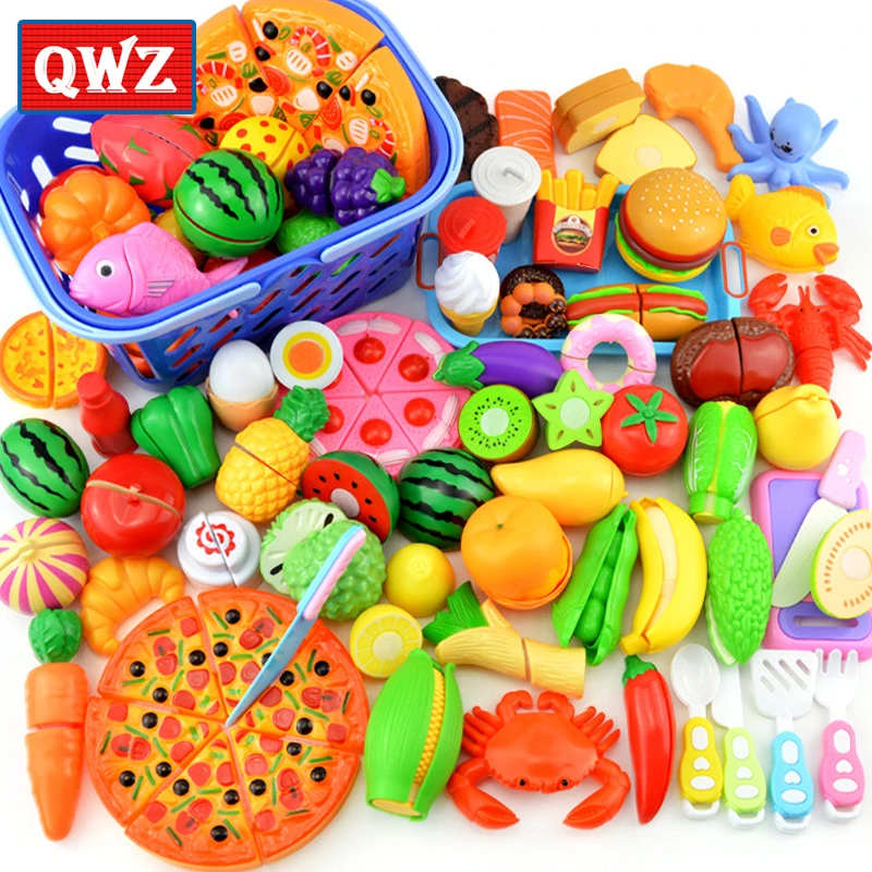 NEW Children Kitchen Pretend Play Toys Cutting Fruit Vegetable Food Miniature Play Do House Education Toy Gift for Girl Kid