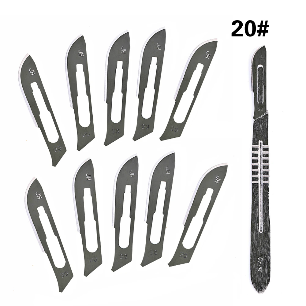 4# Stainless Steel Scalpel Handle Fit with 20# 21# 22# 23# Surgical Blade Knife Engraving DIY Hand Tools
