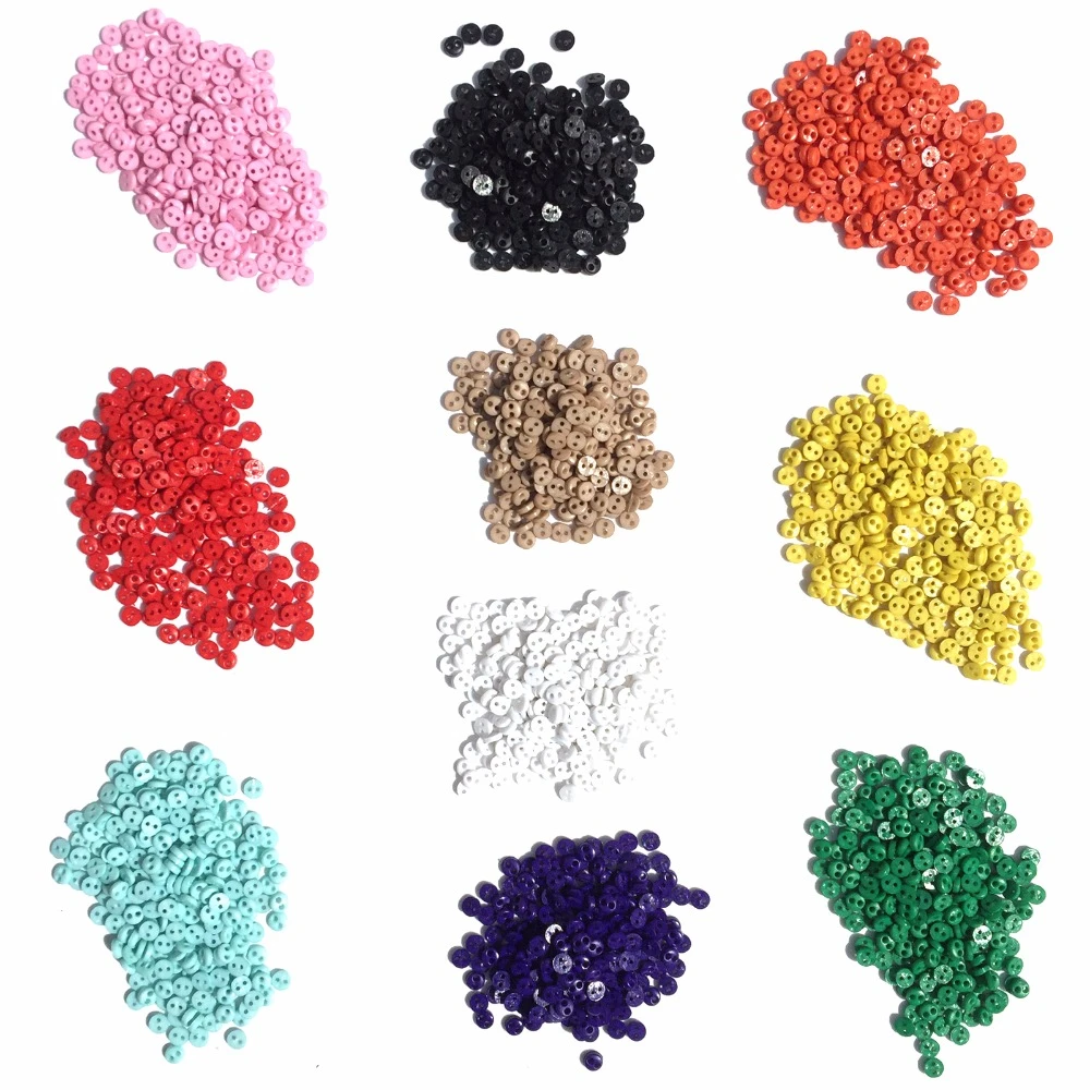 (Pack of 100) Mini buttons 4mm Round tiny buttons scrapbooking decorating kid's cloth
