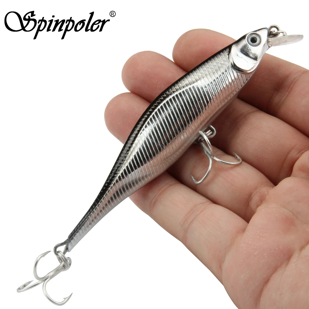 Spinpoler New Fishing Lures,Minnow Crank 11cm 11g.Artificial Japan Hard Bait Wobbler Swimbait Hot Model Crank Bait 5 Colors