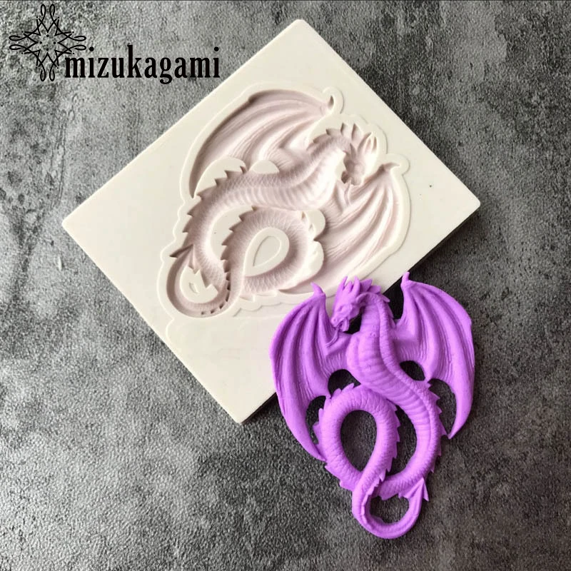 1pcs UV Resin Liquid Silicone Mold Animal Monsters Dragon Resin Molds For DIY Pendant Charms Making Jewelry Finding Accessories