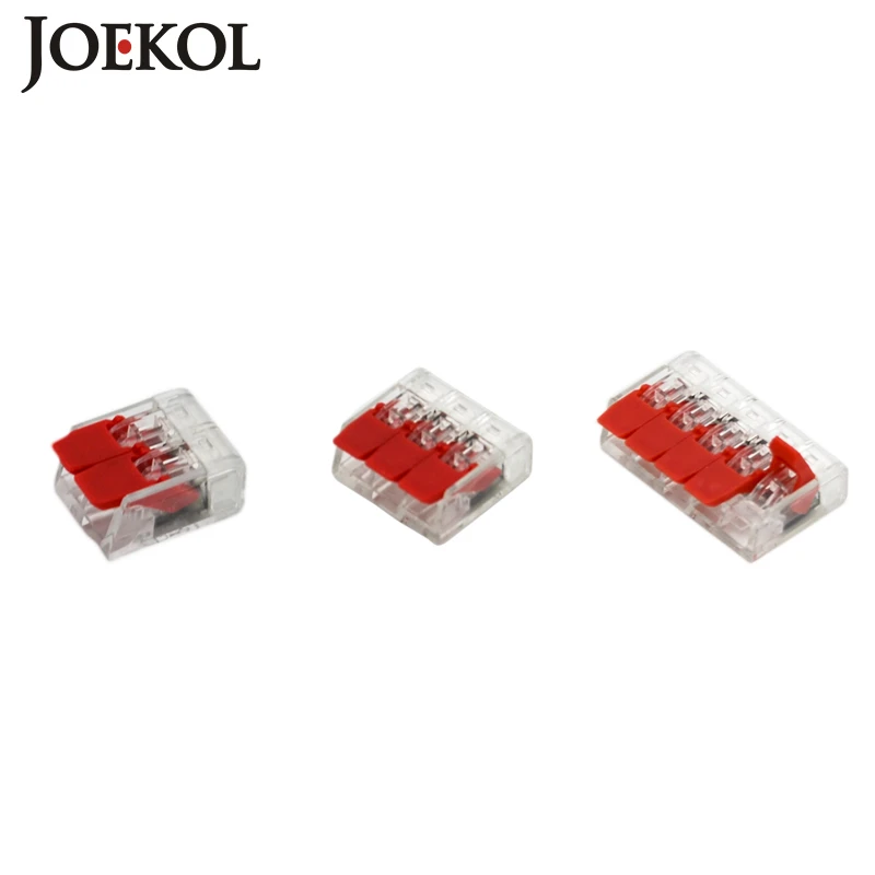 30PCS/Lot 221-412 413 415 Mini Fast Wire Connectors,Universal Wiring Cable Connector,Push-in Conductor Terminal Block
