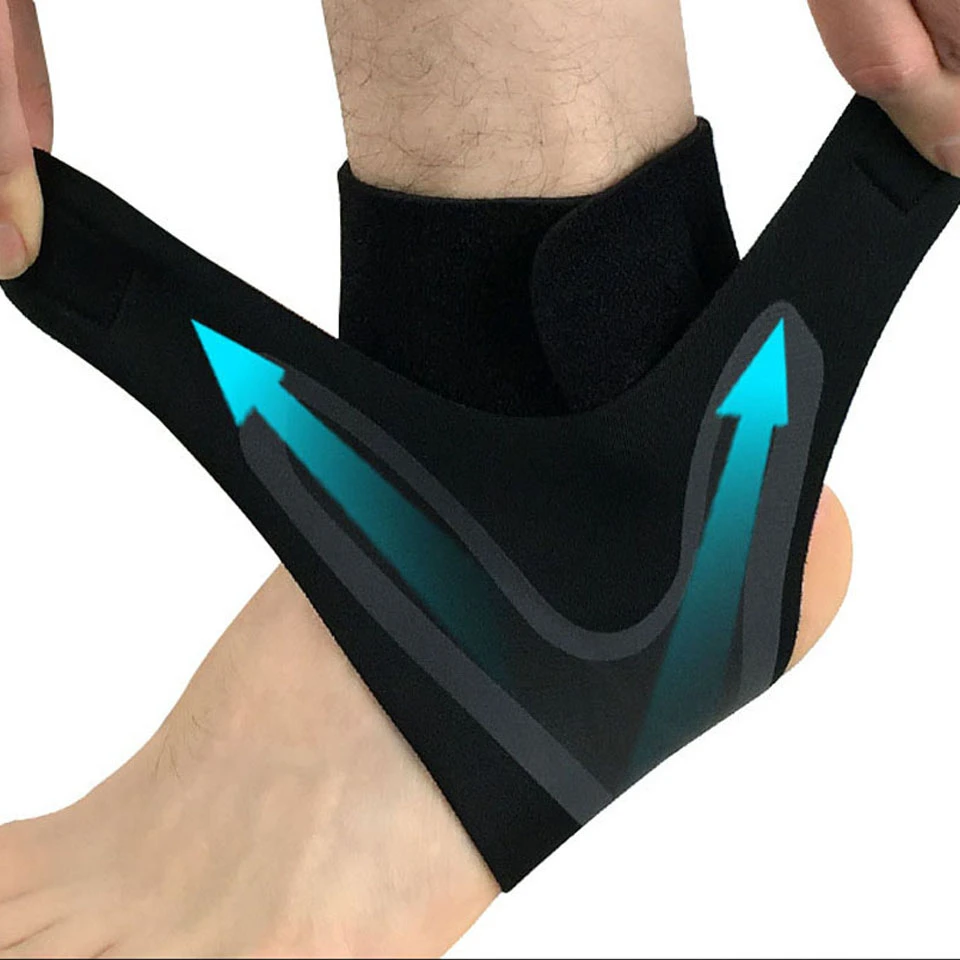 1PCS Ankle Brace Support Elasticity Free Adjustment Protection Foot Protect Bandage Sprain Prevention Sport Fitness