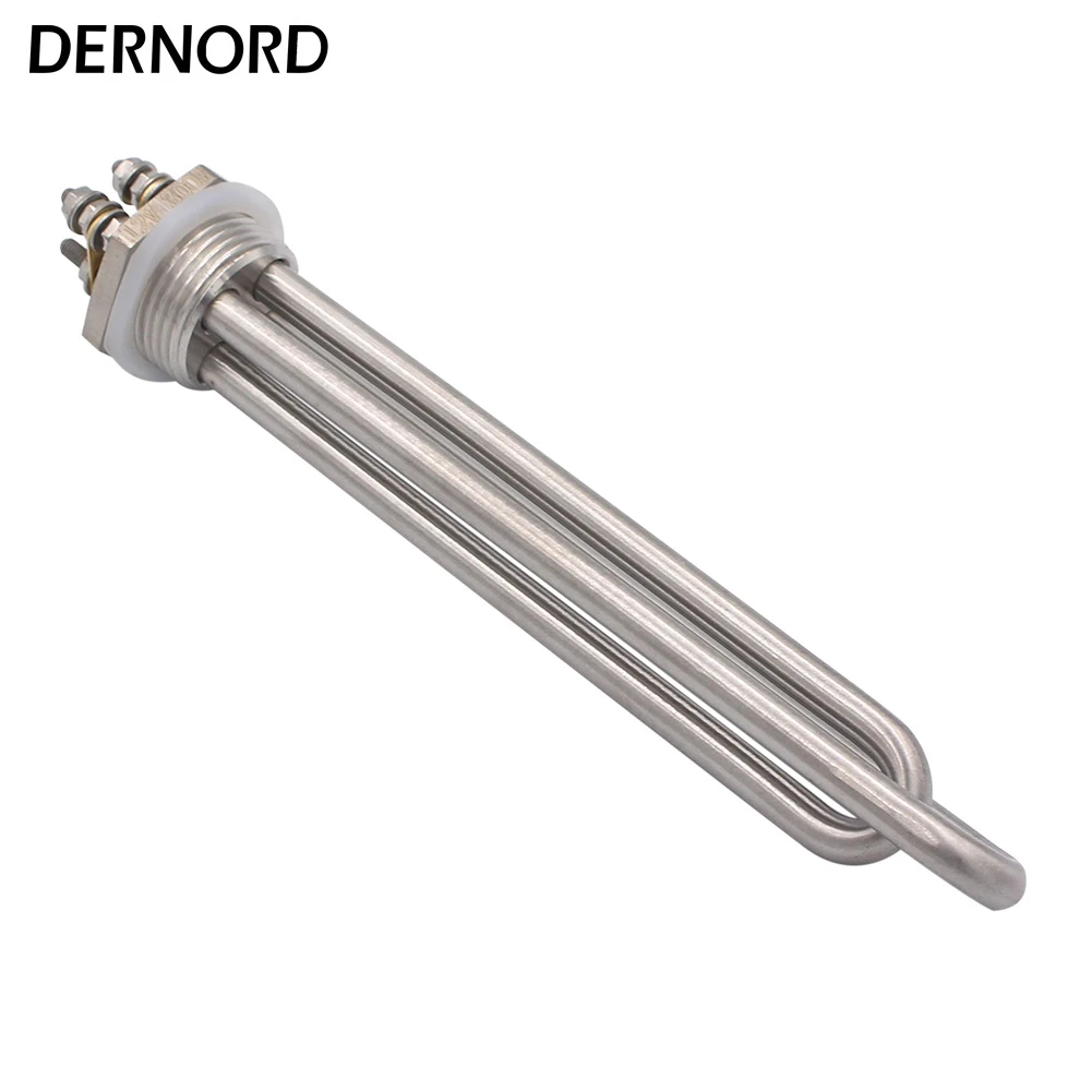 DERNORD DC Heater 12v 300w 600w 24v 600w 36v 1200w 48v 1500w Screw in 1 INCH BSP NPT Heating Element for Solar energy Wind Power