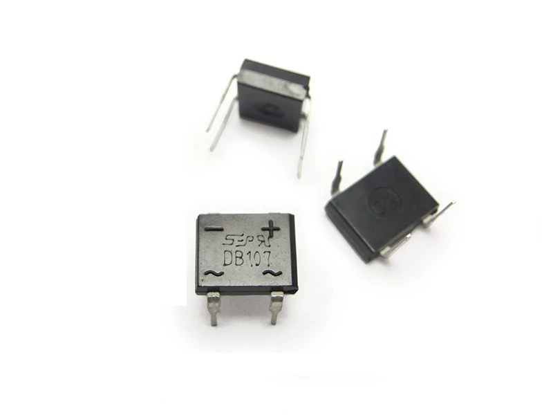 50PCS/lot DB107 DIP4 diode bridge retifica 1A 1000V Single Phases Diode Rectifier Bridge electronica componentes