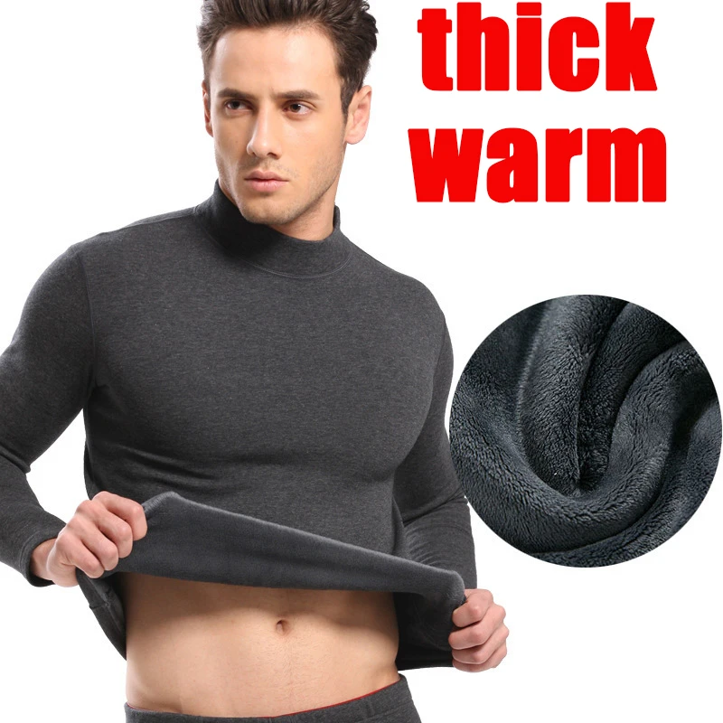 HOT SALE 2021 new thermal underwear mens long johns men Autumn winter shirt+pants sets warm thick velvet size L-XXXL