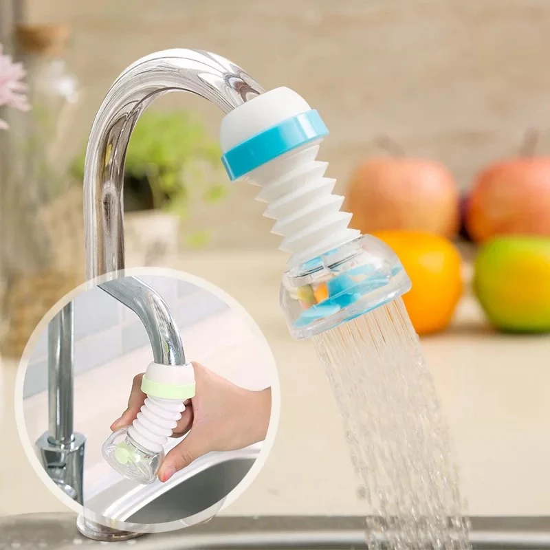 360 Degree Adjustable Faucet Extender Shower Water Tap Gadget  Water Tap Extension Filter  Kitchen Bathroom Accessories