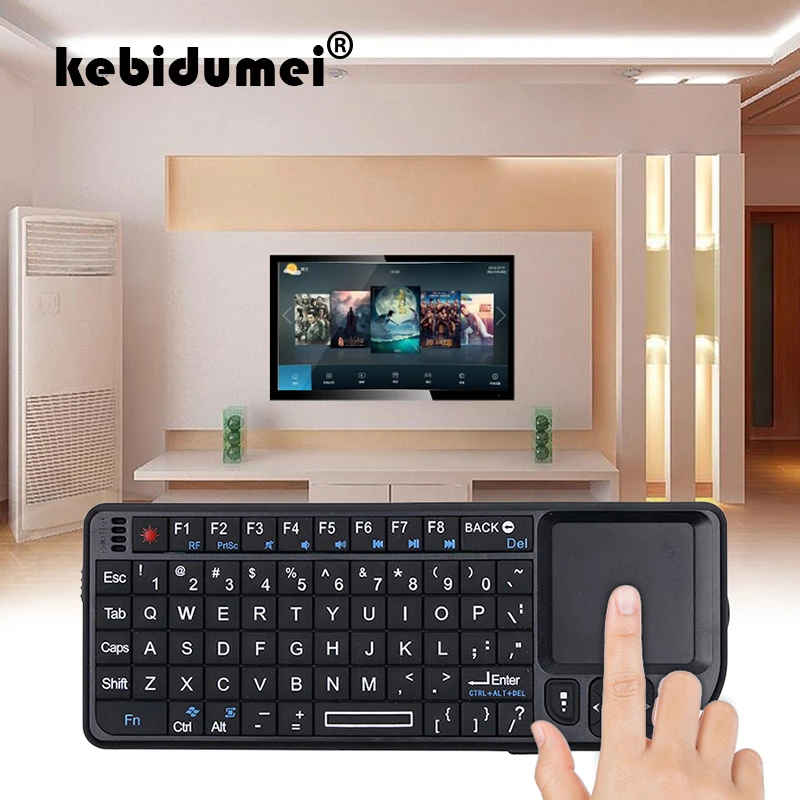 kebidumei High Quality 2.4G RF Wireless Keyboard 3 In 1 New Keyboard With Touchpad Mouse For PC Notebook Smart TV Box