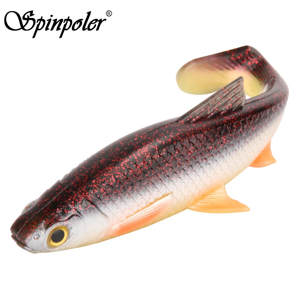 Spinpoler The perfect 3D Soft Bait Fishing Fish 5g 10g 20g 40g Silicone plastic Swimbait Shad Crankbait Use For Rig Fishing