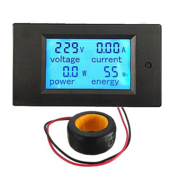 AC 80-260V LCD Digital 100A Volt Watt Power Meter Ammeter Voltmeter 110V 220V voltage meter