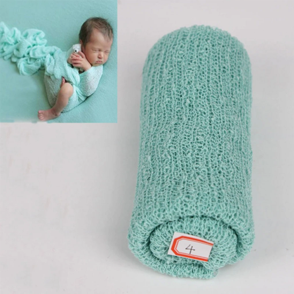 20 Colors Soft Baby Photography Props Blanket diapers Wraps Stretch Knit Wrap Newborn Photo Wraps Cloth Accessories