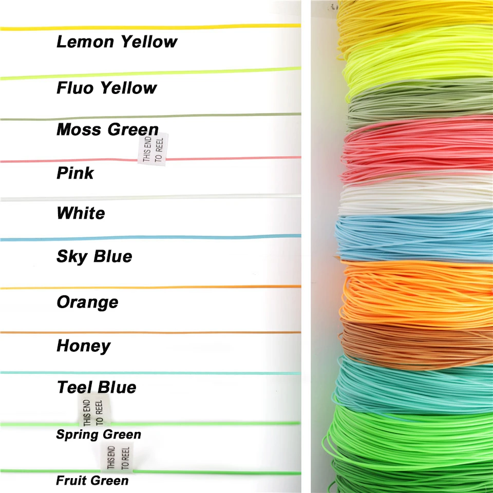 Maximumcatch 100FT 2/3/4/5/6/7/8/wt Fly Fishing Line Weight Forward Floating Fly Line Multi Colors Fishing Line