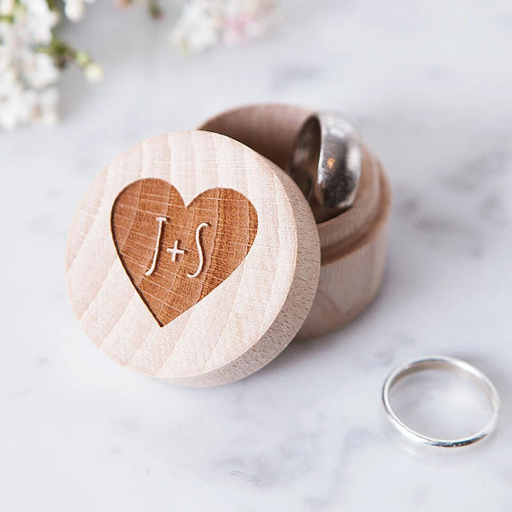 Rustic Wedding Ring Bearer Box, Personalized Wedding Ring Box,  Wedding Decor Customized Wedding Gifts ,Wooden ring holder box,