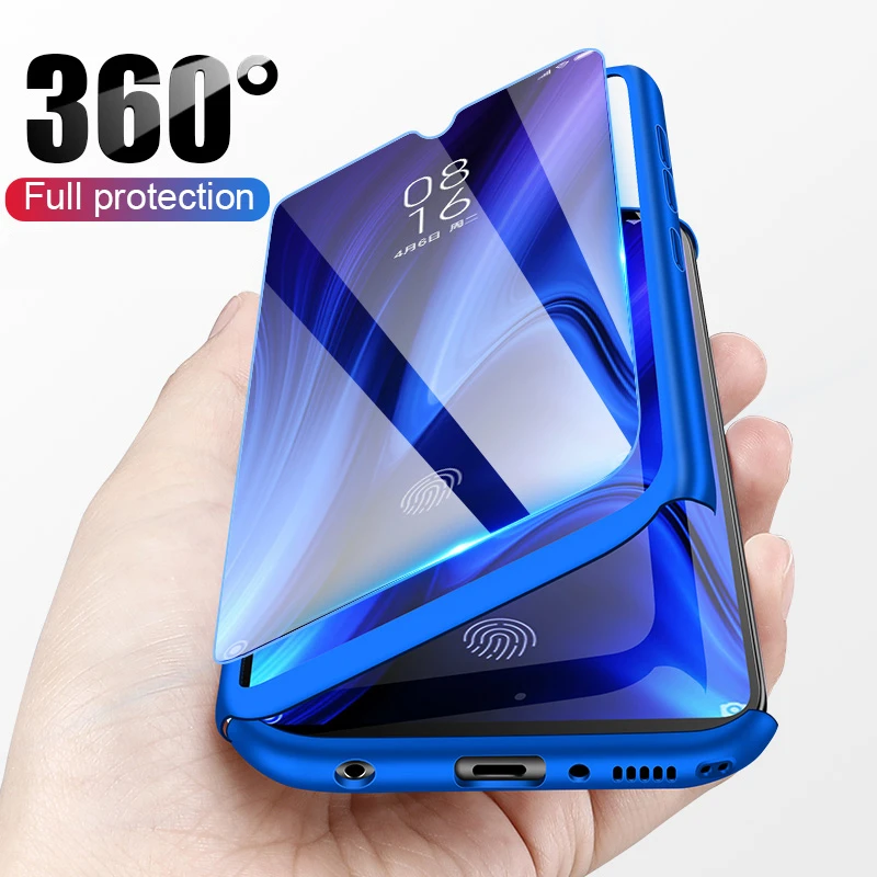 360 Full Protective Phone Case for Huawei Y5 Y6 Y7 Y9 Prime 2019 P Smart Pluz Z P30 P20 Lite Pro Nova 2i 3 3i 4 Cover with Glass