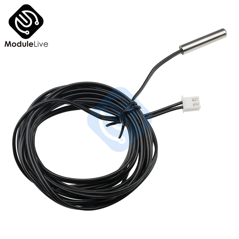 W1209 W1401 0.3m 0.5m 1m 2m 3m Waterprooff NTC Thermistor Accuracy Temperature Sensor 10K 1% 3950 Wire Cable Probe For Arduino