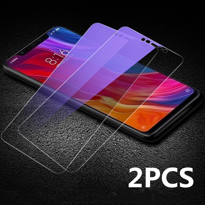 2PCS 9H Tempered Glass For Xiaomi 8 9 lite Mi 8 9t pro 8SE Clearly Anti Blue Light Screen Protector for Xiaomi 9 8 Mi8 9SE Glass