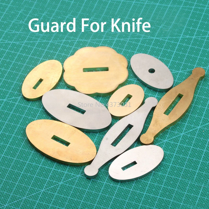 9 size Guard for knife brass / stainless steel Guard design DIY knife handle guard
