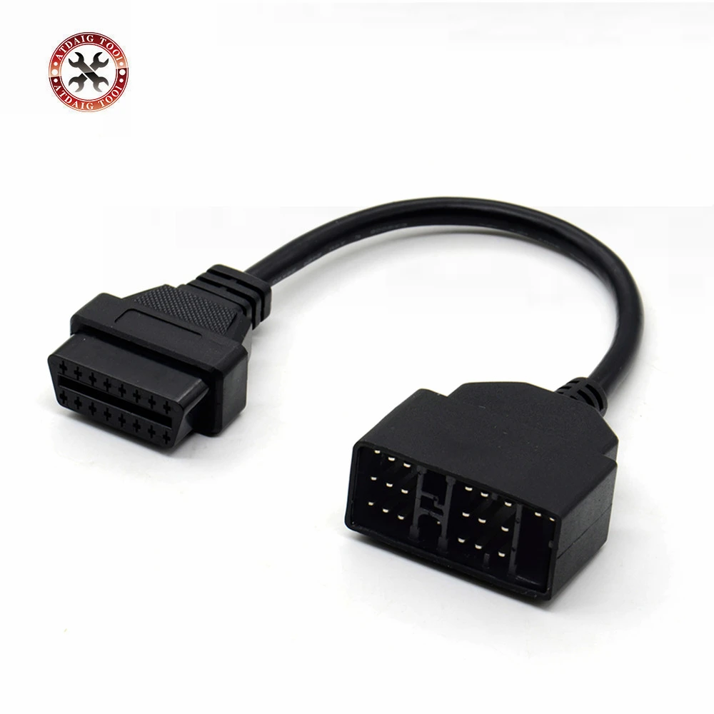 OBD OBD2 Diagnostic Connector 22 Pin to 16 Pin For Toyota 22PIN OBDII Cable Adapter Transfer For Toyota 22Pin to OBD2 16Pin