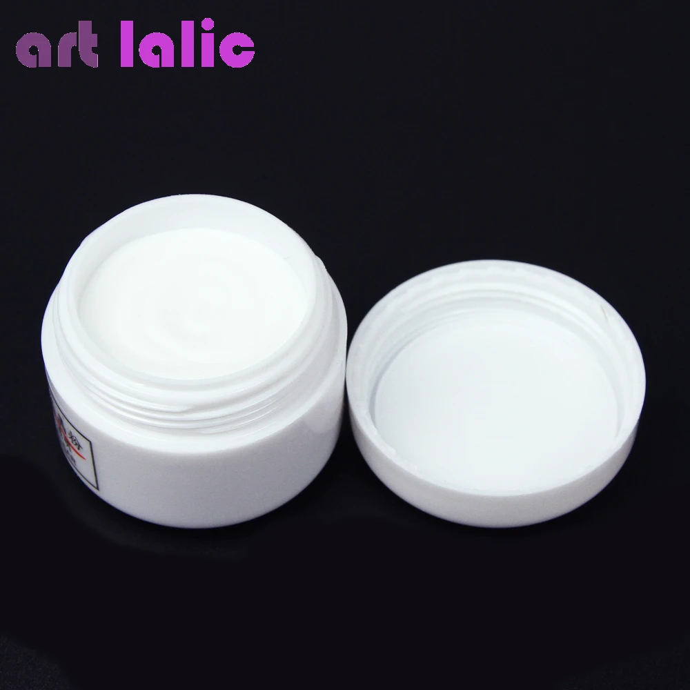 1pcs Nail Polymer Acrylic Powder Crystal Nail Art Tips CLEAR PINK WHITE See Through Color