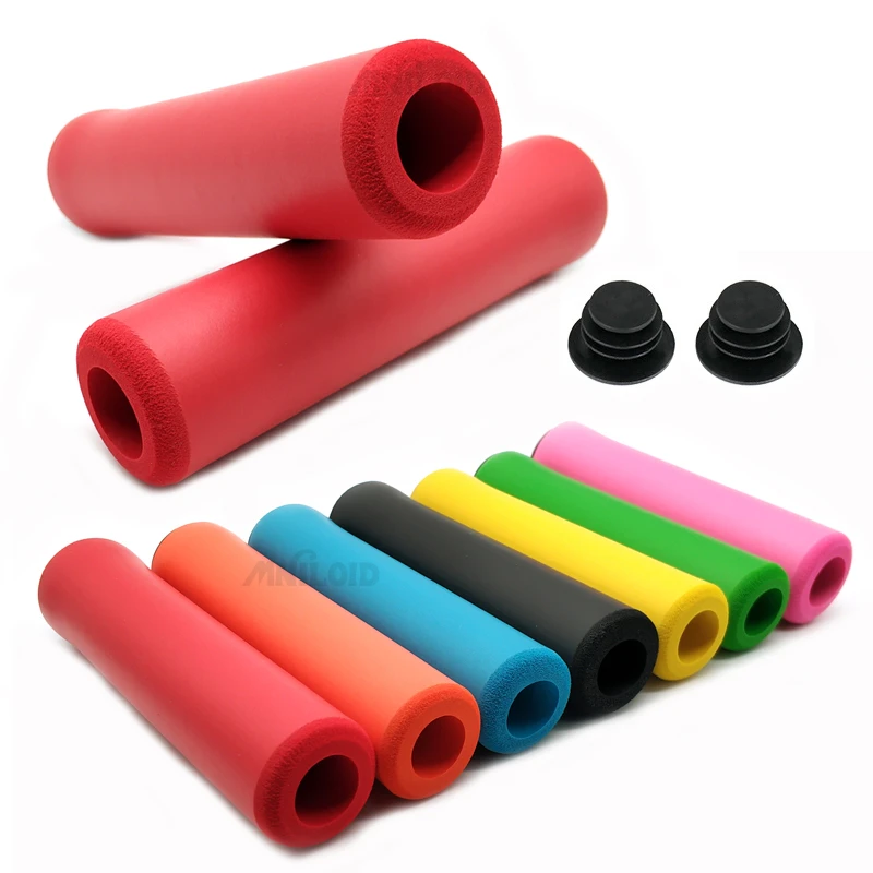 1Pair Bicycle Handle bar Grips Cover Outdoor MTB Mountain Bike Cycling Bicycle Silicone Anti-slip Handlebar Soft Grips