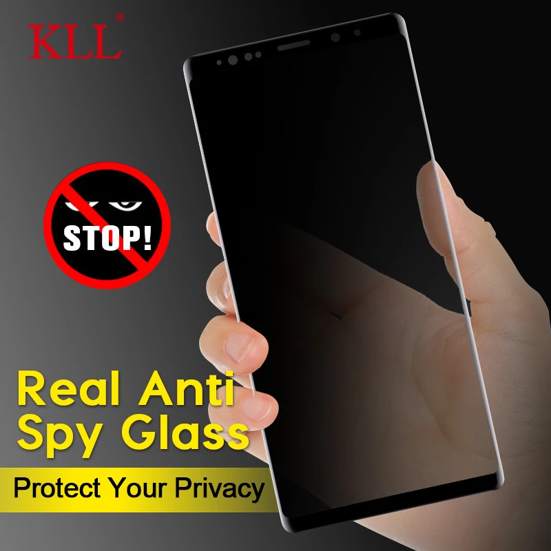 3D Anti-spy Tempered Glass for Samsung Galaxy S10 S9 S8 S20 Plus S21 Ultra Privacy Glass Galaxy Note 20 10 9 8 Anti-Peep Film