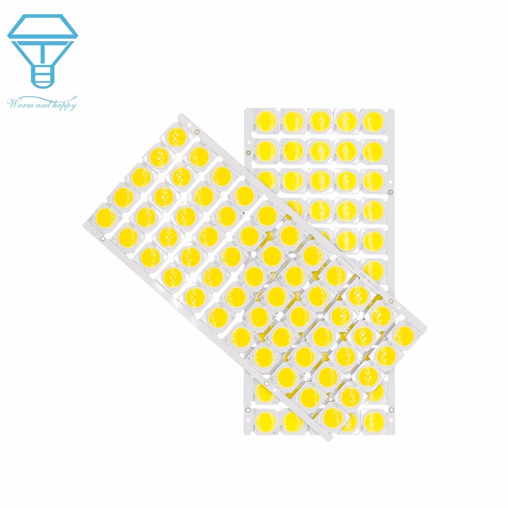 55pcs a lot 3W 5W 7W 10W LED COB Light Bulb On Board 13*13mm High Power LED Chip Light Lamp Spotlight Downlight Lamps