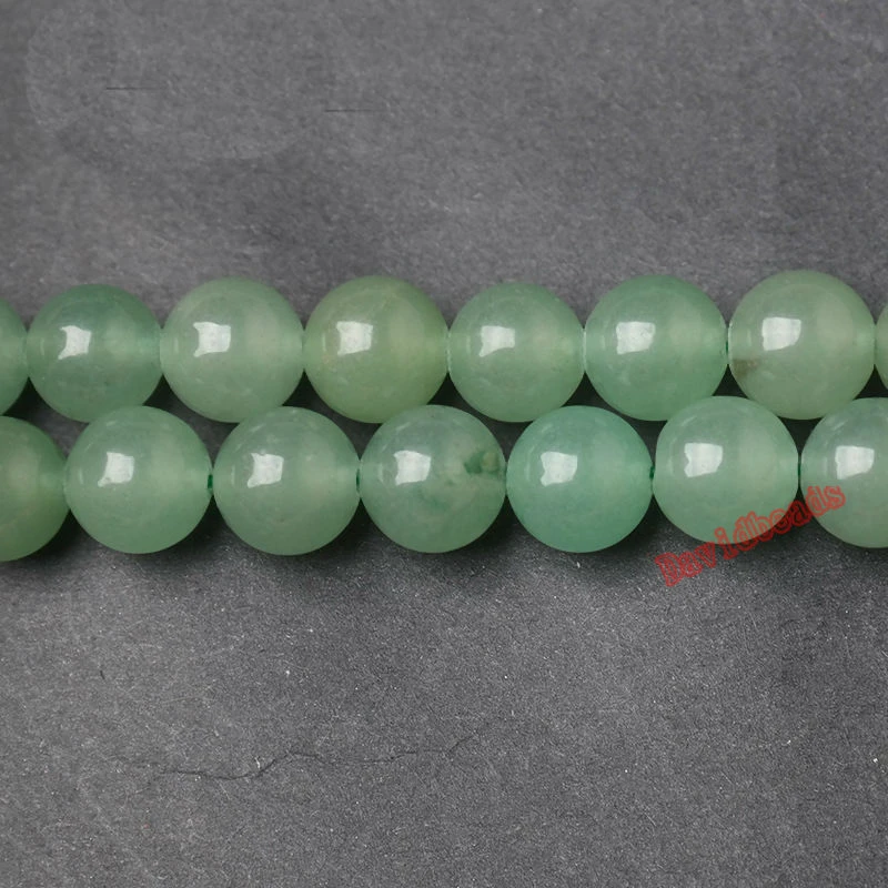 Factory price Natural Stone Green Aventurine Round Loose Beads 16