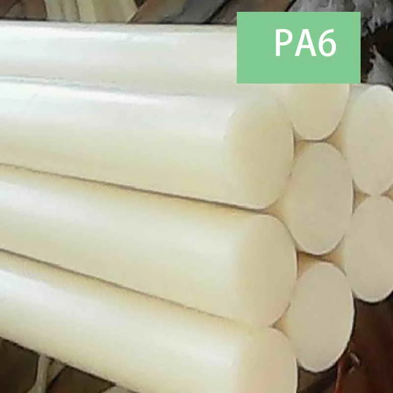 1m(will cut to 2pcs) white black blue Polyamide stick PA6 pure Nylon rods Wear resistant rod dia.4mm~45mm