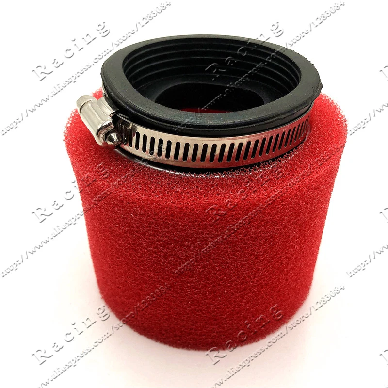 38mm 42mm 48mm 58mm  Straight Foam Air Filter Sponge Cleaner 50cc Moped Scooter CG125 150cc Dirt Bike Motorcycle