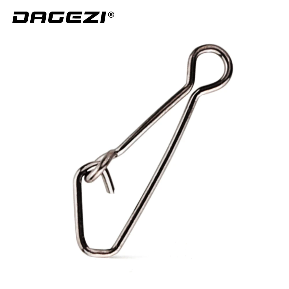 DAGEZI Fishing Connector 25pcs/lot Stainless Steel Fishing swivels Snaps Fishing Hook Sea Ocean Swivel Rolling Snap