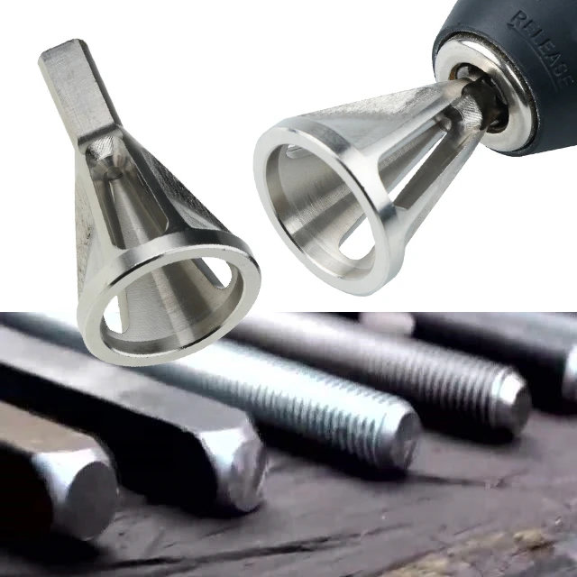 Stainless Steel Deburring External Chamfer Tool Multifunction Drills Bit Metal Chuck Drillling Bit Remove Burr Repairs Tools