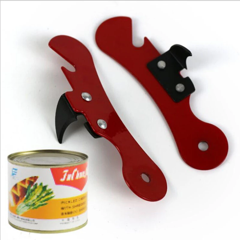 1pcs New Stainless Steel Manual Can Opener Comfort Good Grip Tin Jar Bottle Cans Opener Tools