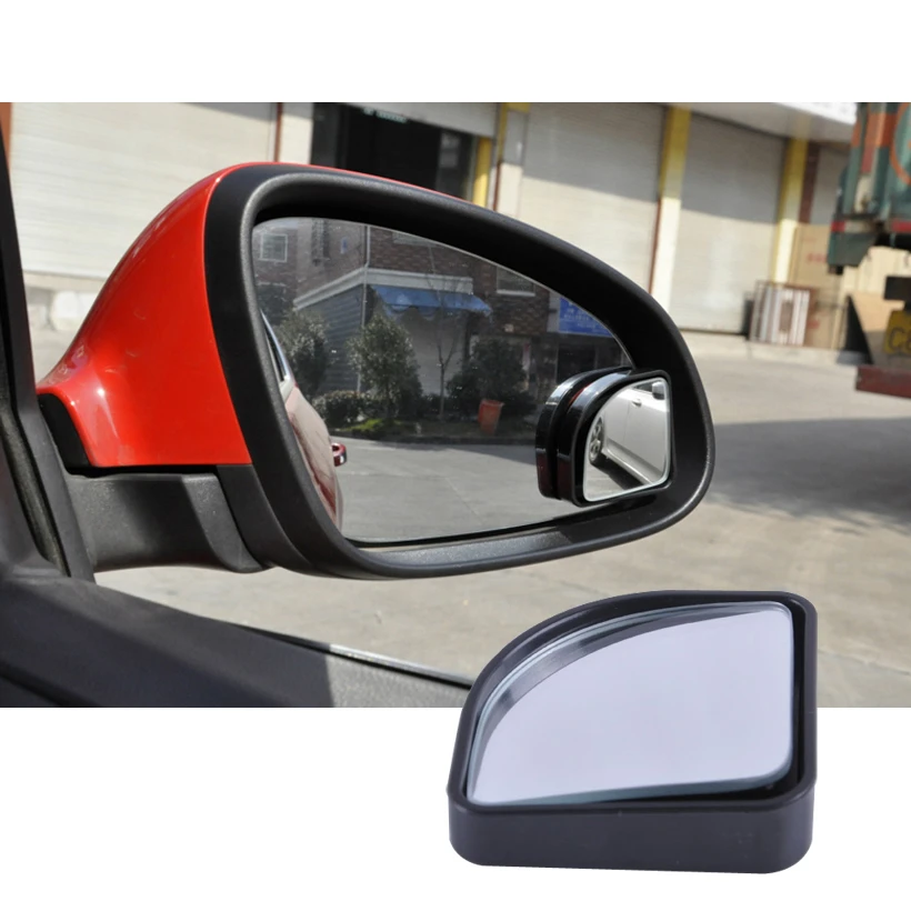 1pair 360 adjustable degrees Wide Angle Side Rear Mirrors blind spot With Edge  for parking rear view mirror high quality