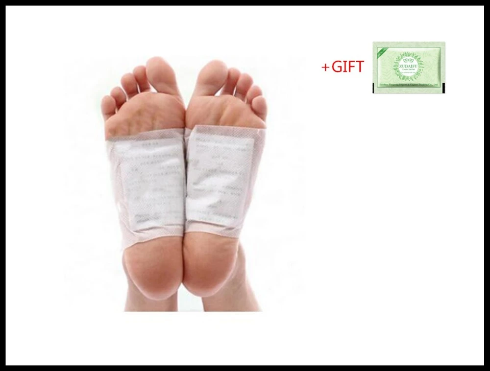 200pcs/lot +GIFT GOLD Premium Kinoki Detox Foot Pads Organic Herbal Cleansing Patches (100pcs Patches+100pcs Adhesives) 2018 New