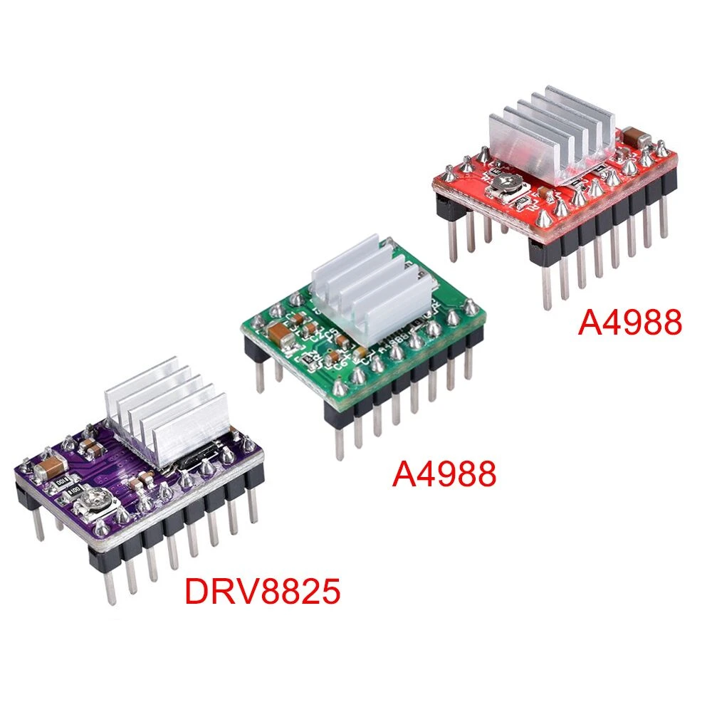 3D Printer Parts Stepstick A4988 DRV8825 Stepper Motor Driver Module With Heatsink Reprap Ramps 1.4/1.5/1.6 Control Board MKS