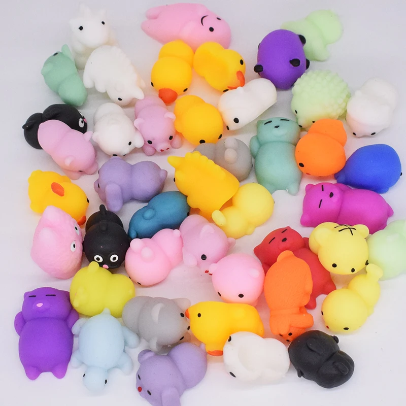 5 PCS Antistress Squishy Cat Unicorn Toys For Chidren Squeeze Gadgets Stress Relief Kawai Funny Squishe Animals New Fun Kids Toy