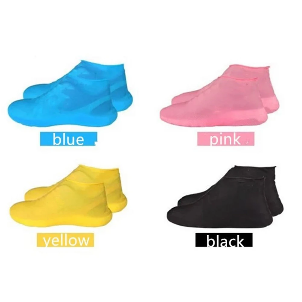 Anti-slip Latex Shoe Covers Reusable Waterproof Rain Boot Overshoes Shoes UD88