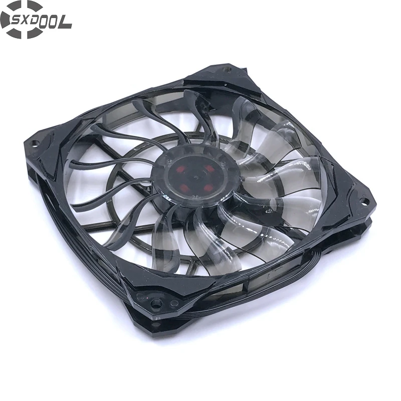 PC Fan 120mm Slim 15mm Thickness, Quiet Computer Cooling Fans, 53.6CFM 120X15mm PWM Controlled  with De-vibration Rubber