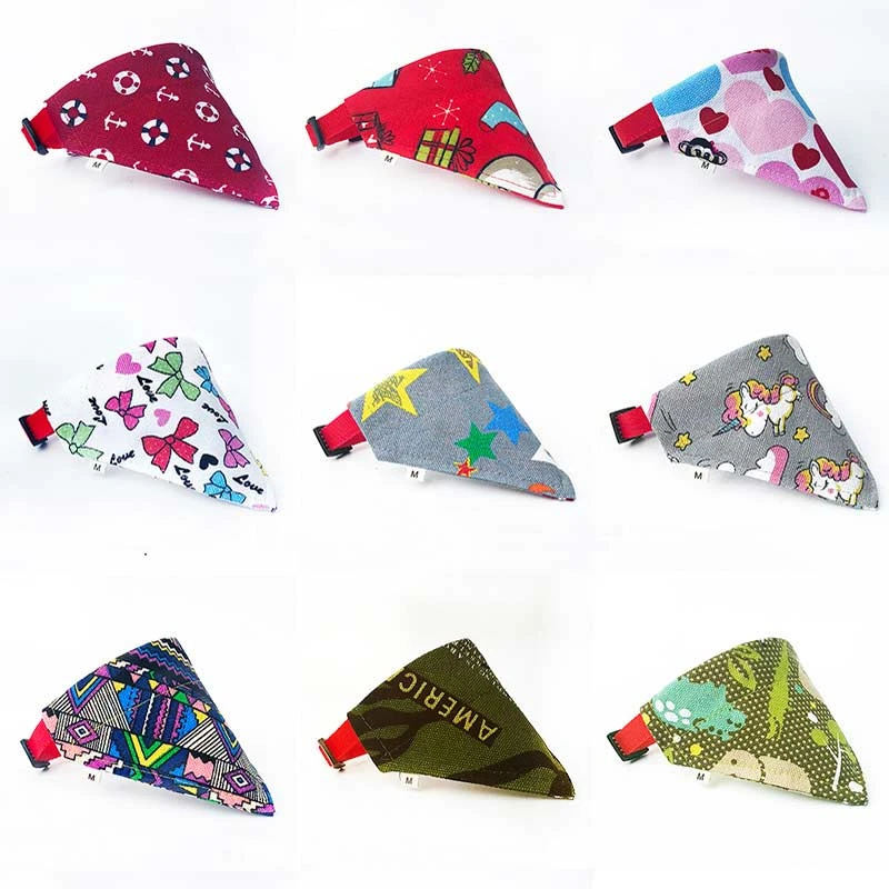 Cat Scarf Triangular Scarfs Pet Bandana Accessories Hot Product 2018 Dog Collar Bandana Cute Bandanas Cotton Bibs Collar Gato  E