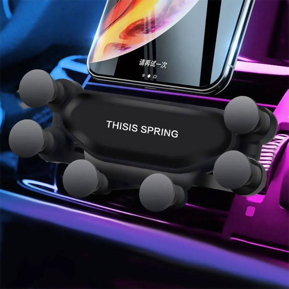 2020 New Universal Air Vent Car Mount Gravity Auto-Grip Car Phone Holder Support For Phone in Car For iPhone X Samsung Tablets