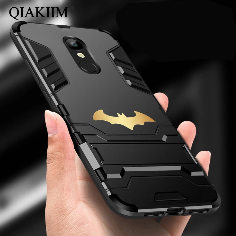 Bat Kickstand Case For Xiaomi POCO F1 Mi 9T Redmi 5 Plus 5A 6 Pro 6A 7 9 SE Note 8 Shockproof Armor Hybrid Hard Stand Back Cover