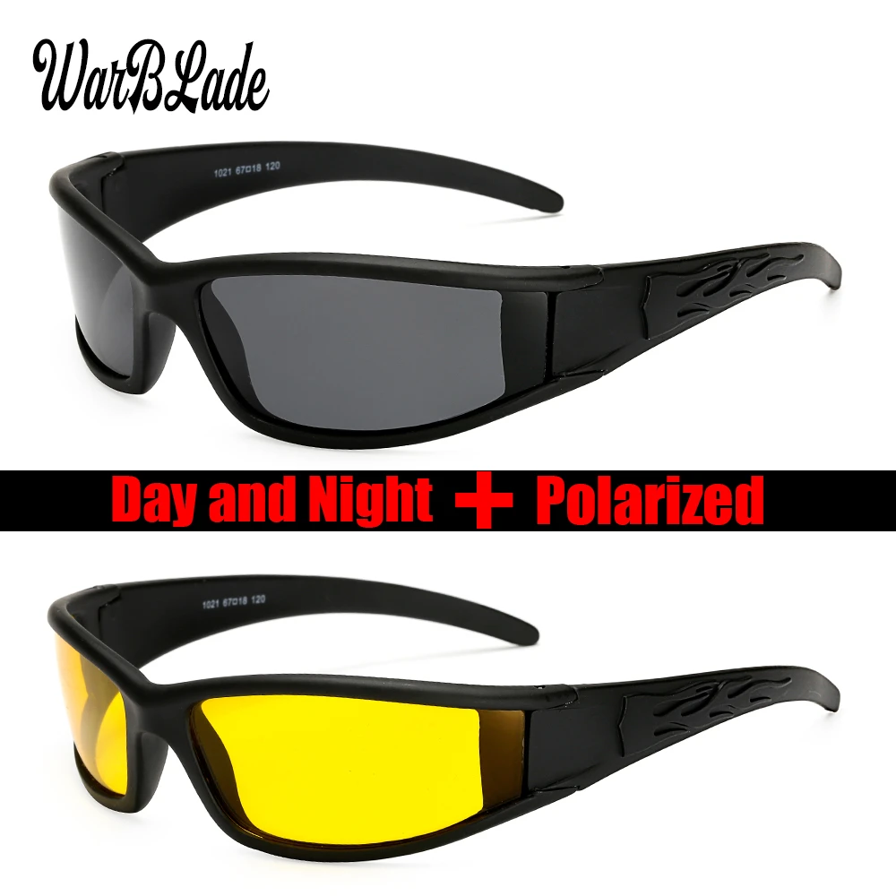 WarBLade Men Polarized Glasses Car Driver Night Vision Goggles Anti-glare Polarizer Sunglasses Polarized Driving Sun Glasses