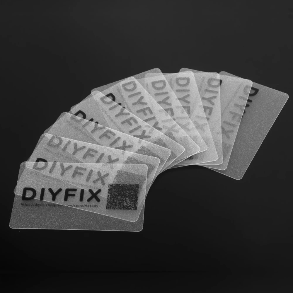 DIYFIX 10pcs Plastic Card for Android iOS Mobile Phone Pry Opening Scraper for iPad Tablets PC Teardown Repair Tool