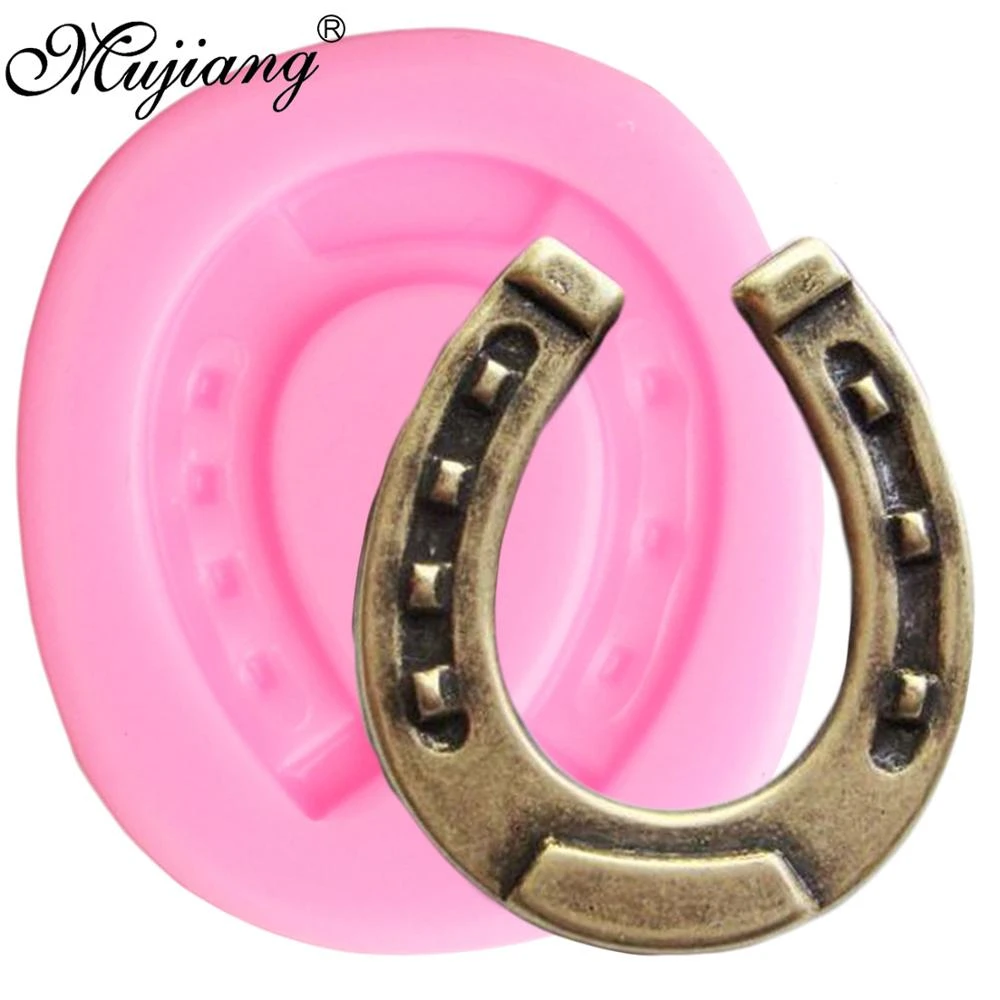 3D Horse Shoe Silicone Molds Cupcake Baking Fondant Molds DIY Party Cake Decorating Tools Polymer Clay Candy Chocolate Moulds