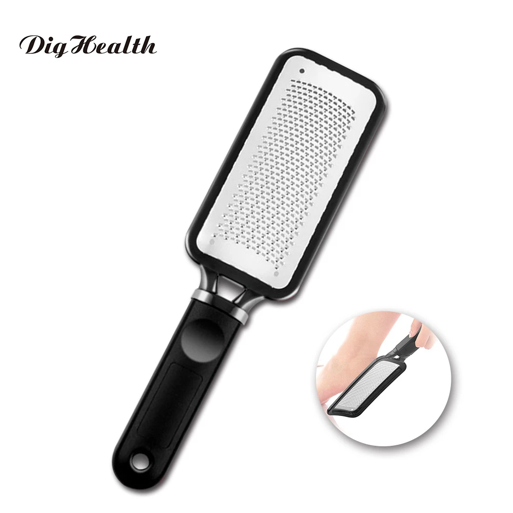 Dighealth Large Foot Rasp Scrubber Grater Dry Rough Dead Skin Callus Remover Scraper Pedicure Foot File Tools Black Color