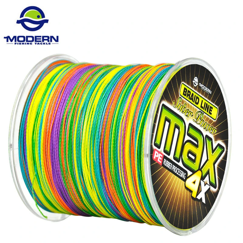 300M MODERN Carp Fishing Line MAX Series 1M 1color Multifilament PE Braided Fishing Rope 4 Strands Braided Wires 8 to 80LB