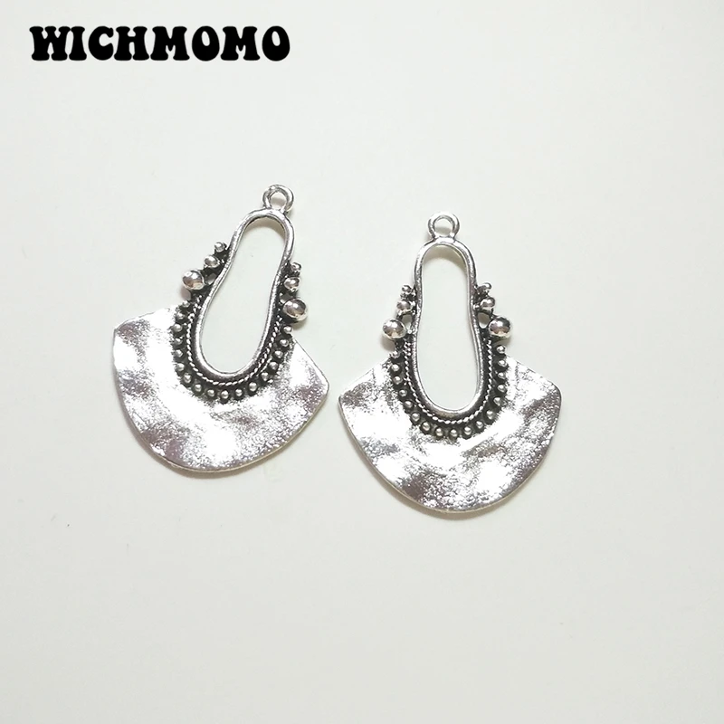 New Fashion 5pcs 40*29MM Retro Zinc Alloy  Charms Pendant for DIY Jewelry Earring Accessories