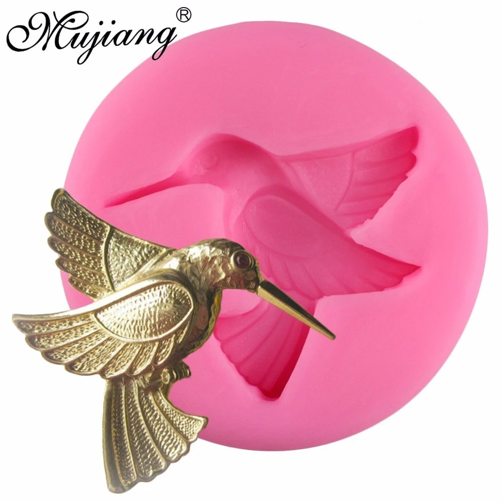 Mujiang 3D Birds Silicone Mold Sugarcraft Candy Fondant Molds Cake Decorating Tools Soap Resin Clay Chocolate Gumpaste Moulds